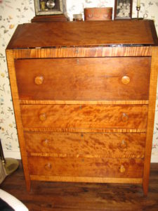 Burled wood veneer dresser & desk $500 - $250