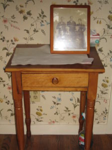 Cherry and maple one drawer side table $450 - $225 (2)