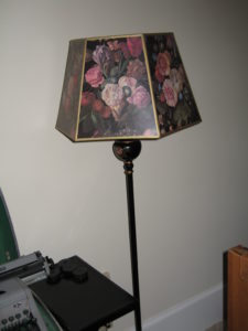 Flower metal floor lamp - $50