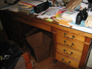 Mahogany office desk 1910 - Northern Trust $1,750-$250