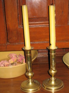Pair of brass ejector candles $500-$250