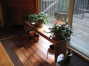 Small wooden foot bench $50-$25