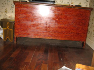 Sponged painted blanket chest w incised line, Penn c 1825 $1,500 - $750