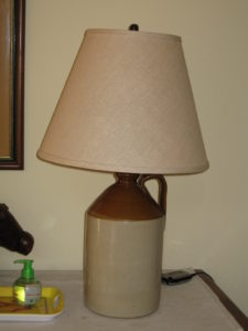 Stoneware crock lamp $125-$63