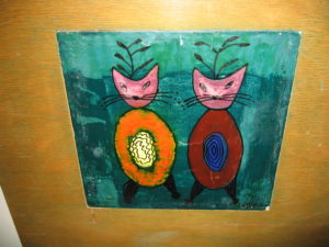 Tom $50 Ceramic Cats Painting