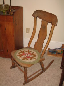 Wood rocking chair - $100