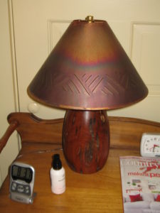 Wooden Lamp $75